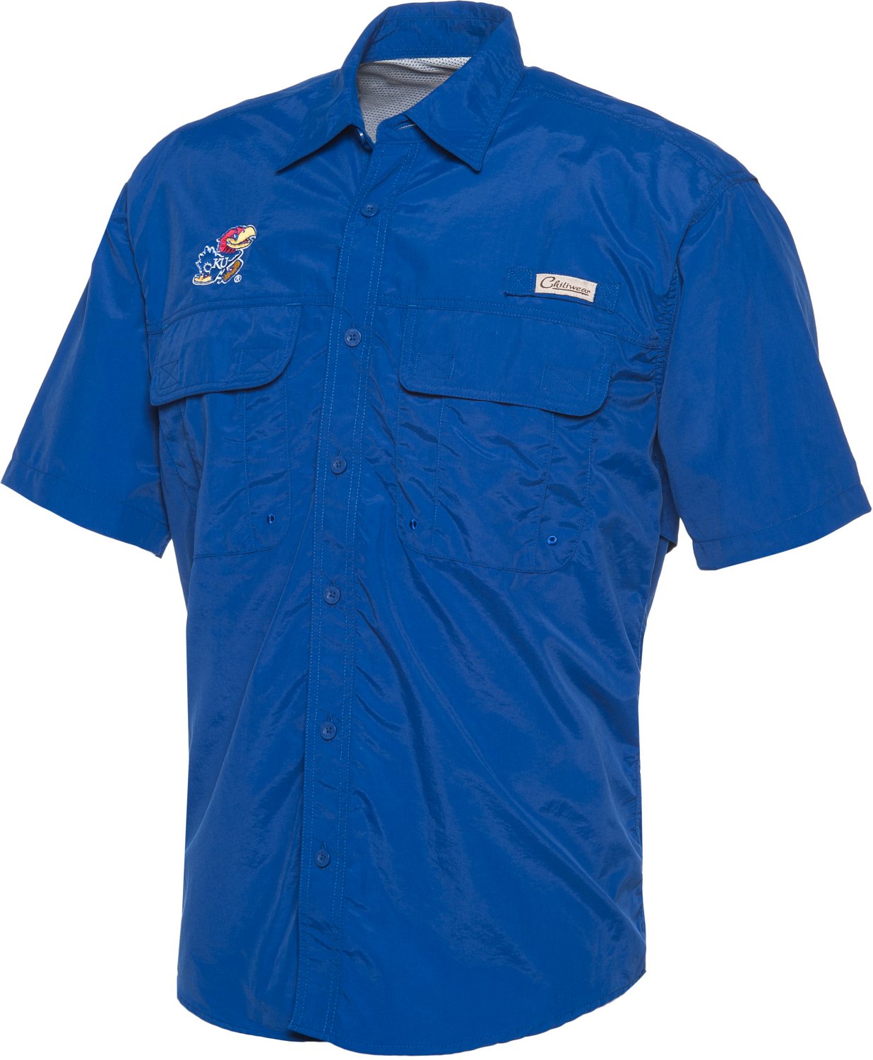 Colosseum Athletics Adults' University of Kansas Swivel Short Sleeve Shirt