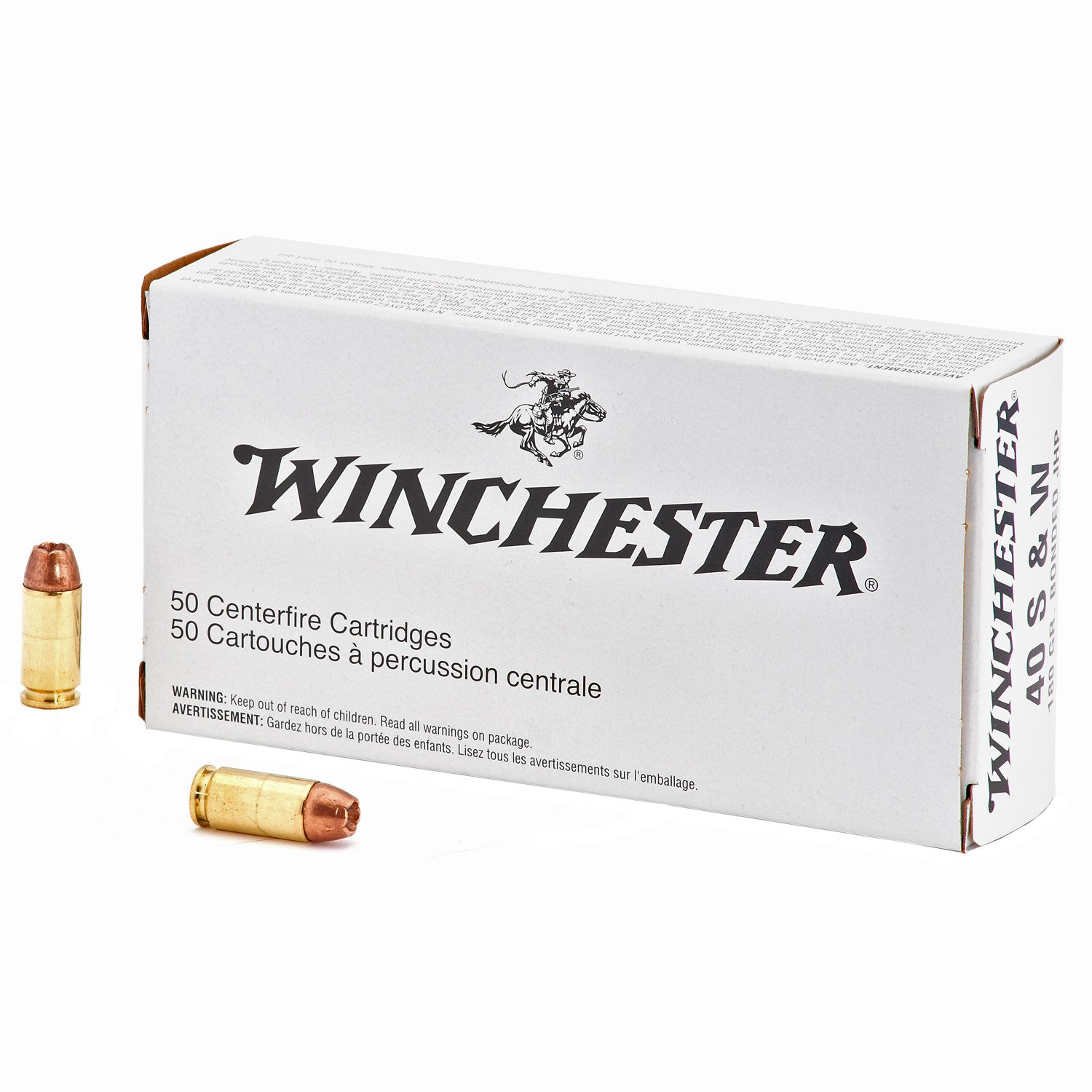 Winchester 40 S&W 180-Grain Centerfire Handgun Ammunition