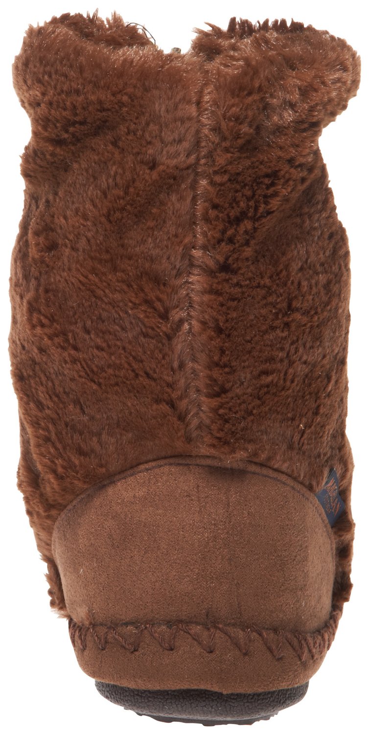 Magellan Outdoors Women's Fuzzy Zip Bootie Slippers thumbnail