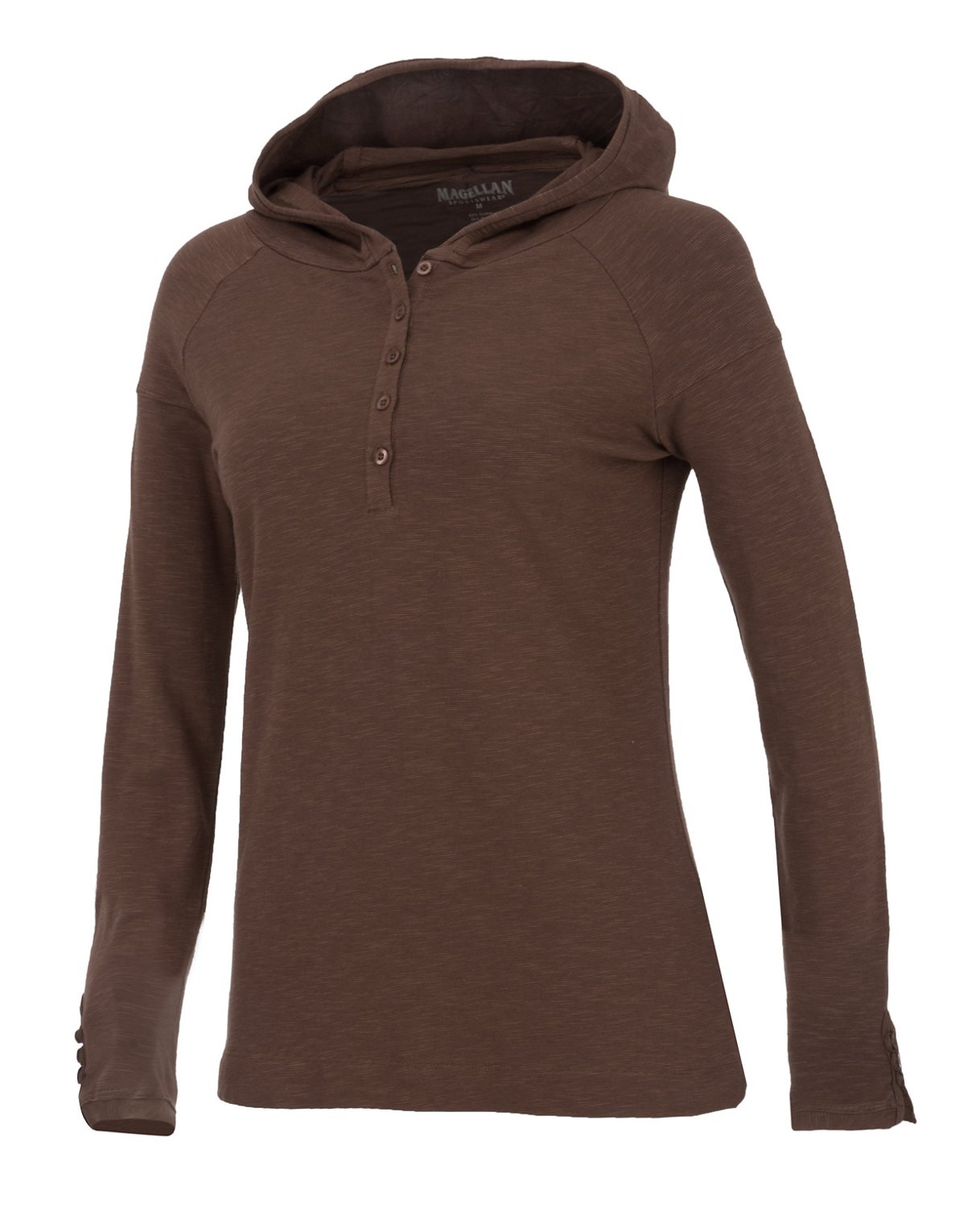 Magellan Outdoors Women's Long Sleeve Pullover Slub Hoody