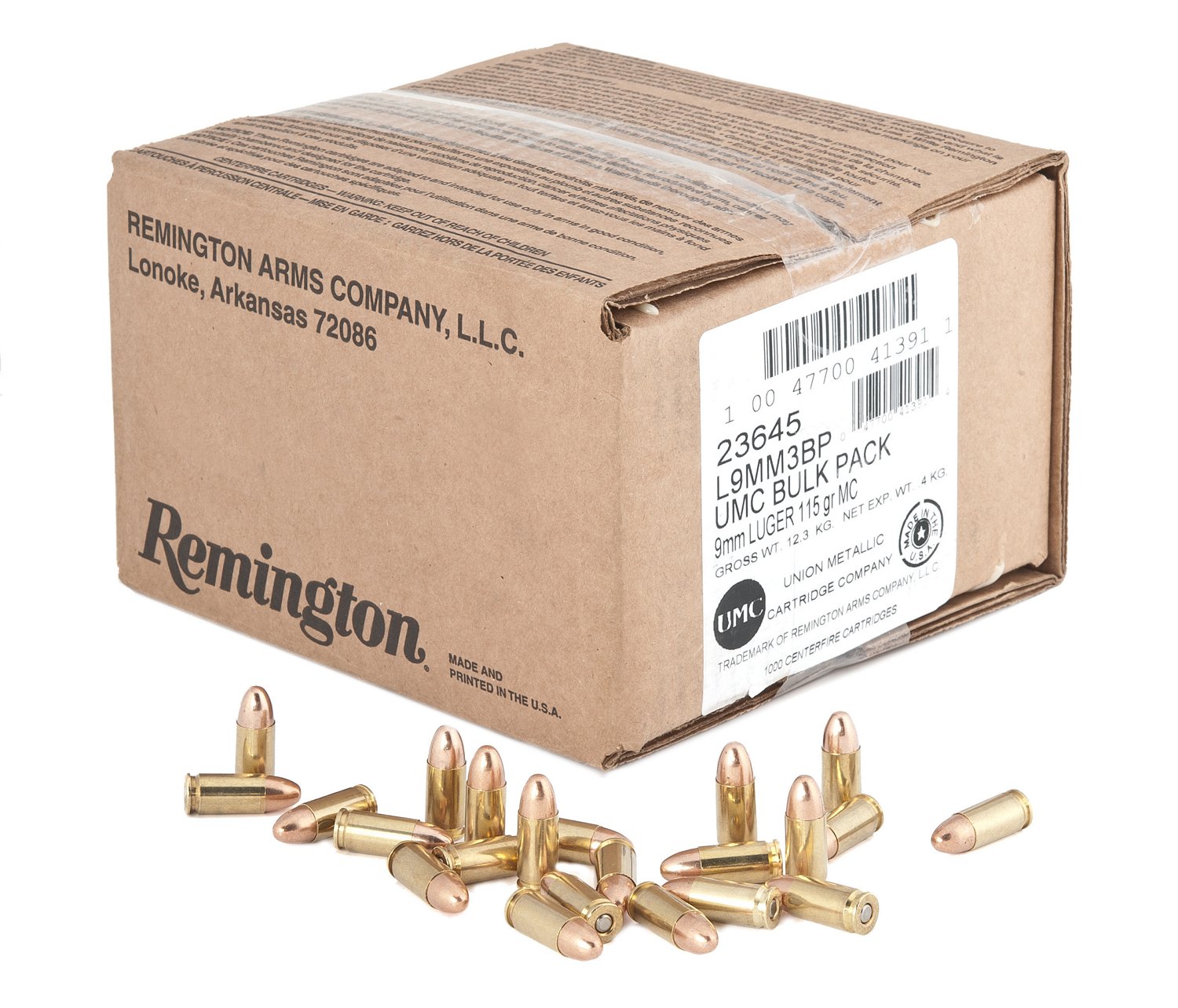Remington 9mm Luger 115-Grain Pistol Ammunition