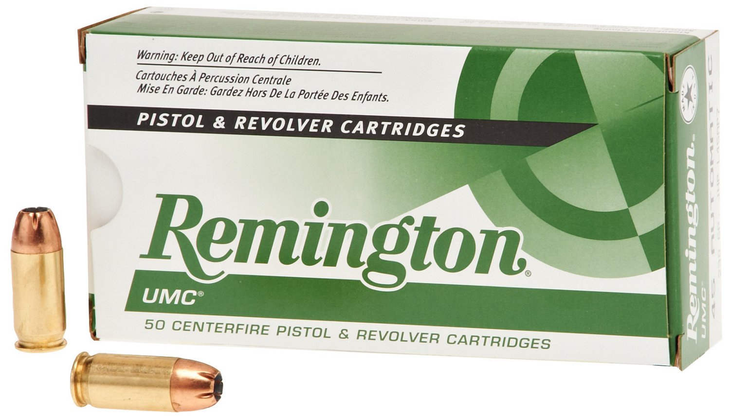 Remington UMC® .45 Automatic 230-Grain Centerfire Handgun Ammunition