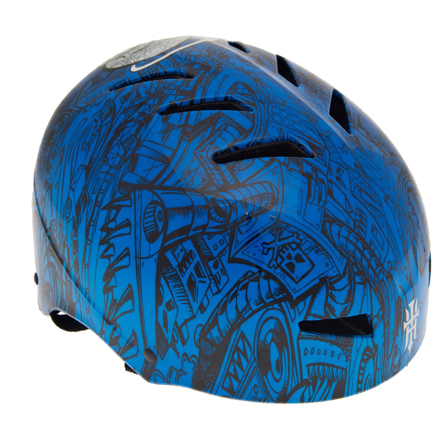 Tony Hawk Boys' Blue Skull Multisport Helmet thumbnail