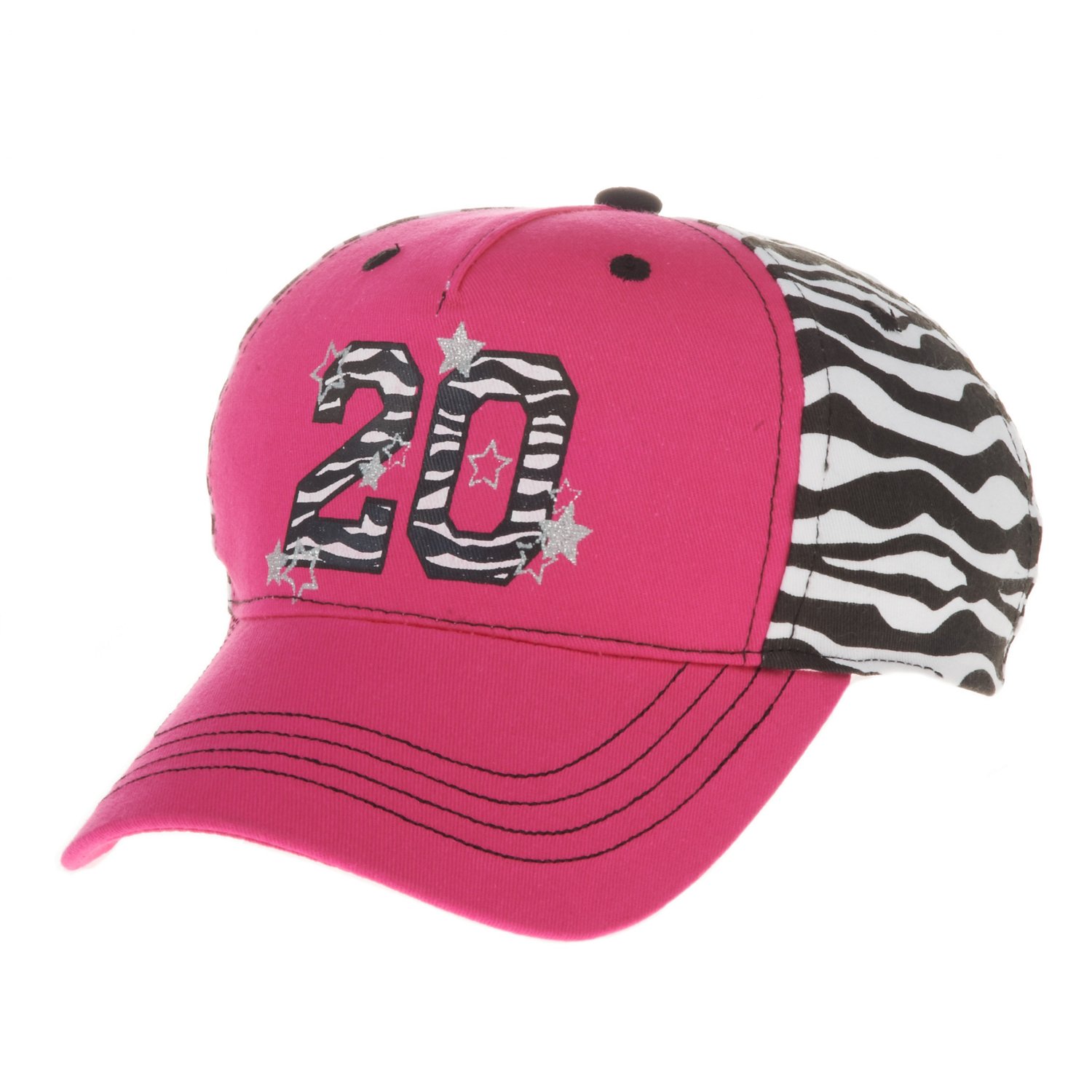 BCG Girls' Zebra 20 Twill Cap