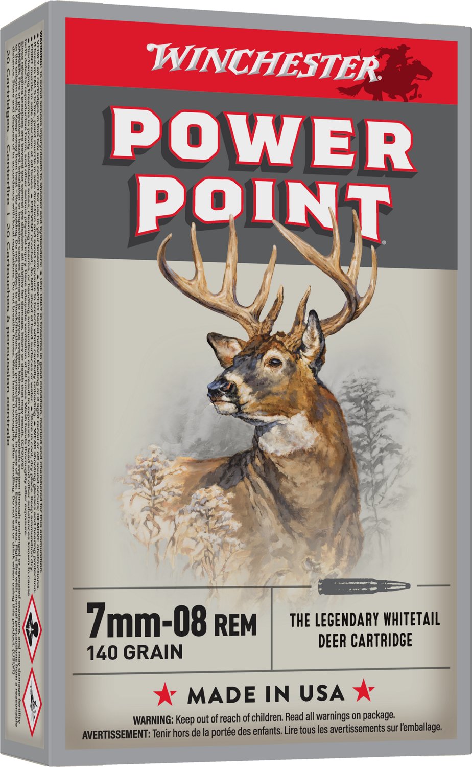 Remington Super-X® 07mm-08 Caliber 140-Grain Power-Point® Ammunition