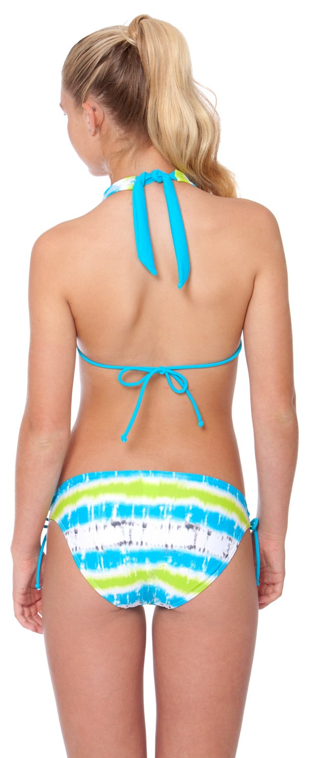 O'rageous Juniors' Beach Wave Slide Halter Swim Top thumbnail