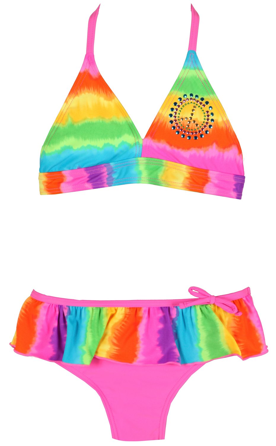 O'rageous® Girls' High Tied Halterkini