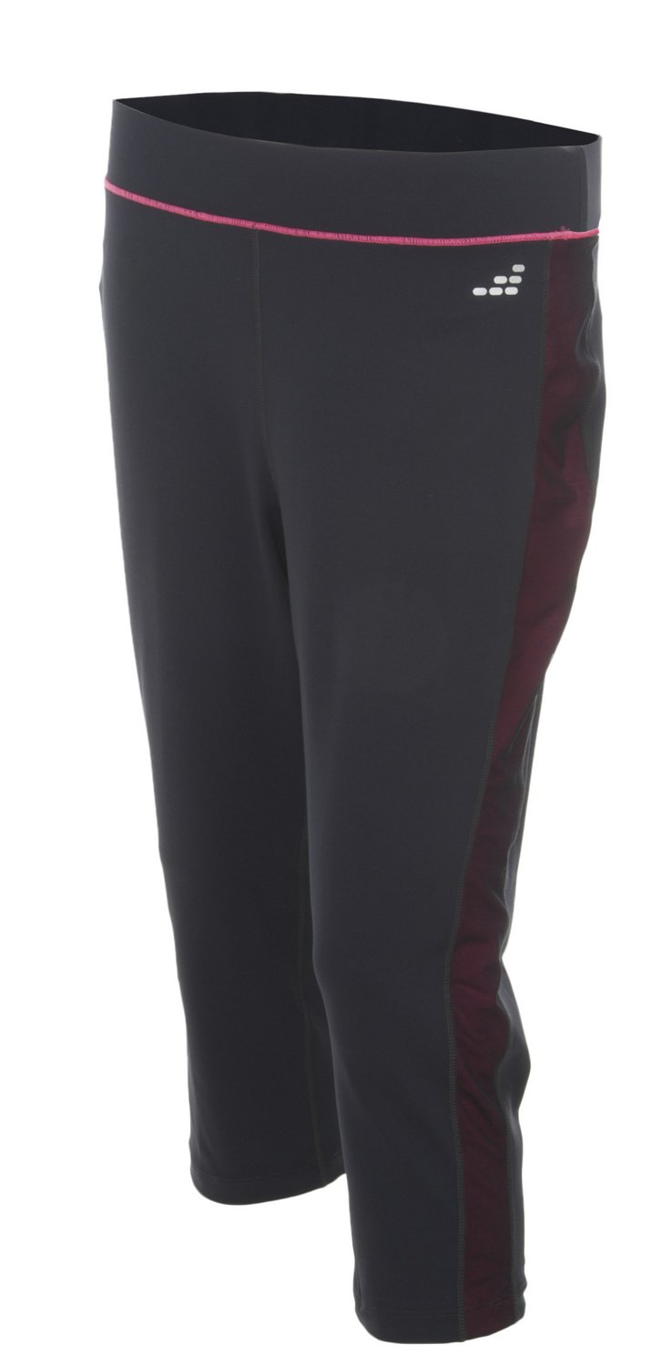 BCG Women's Cross Training Mesh Panel Fitted Capri Pant