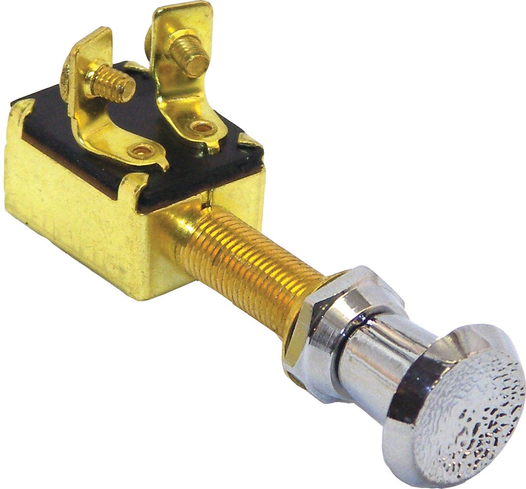 Marine Raider 2-Position Brass Push/Pull Switch