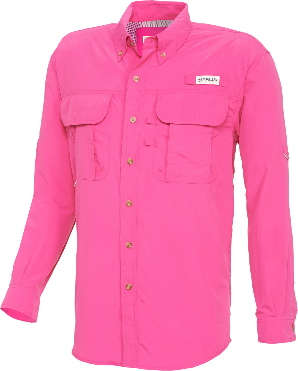 purple magellan fishing shirt