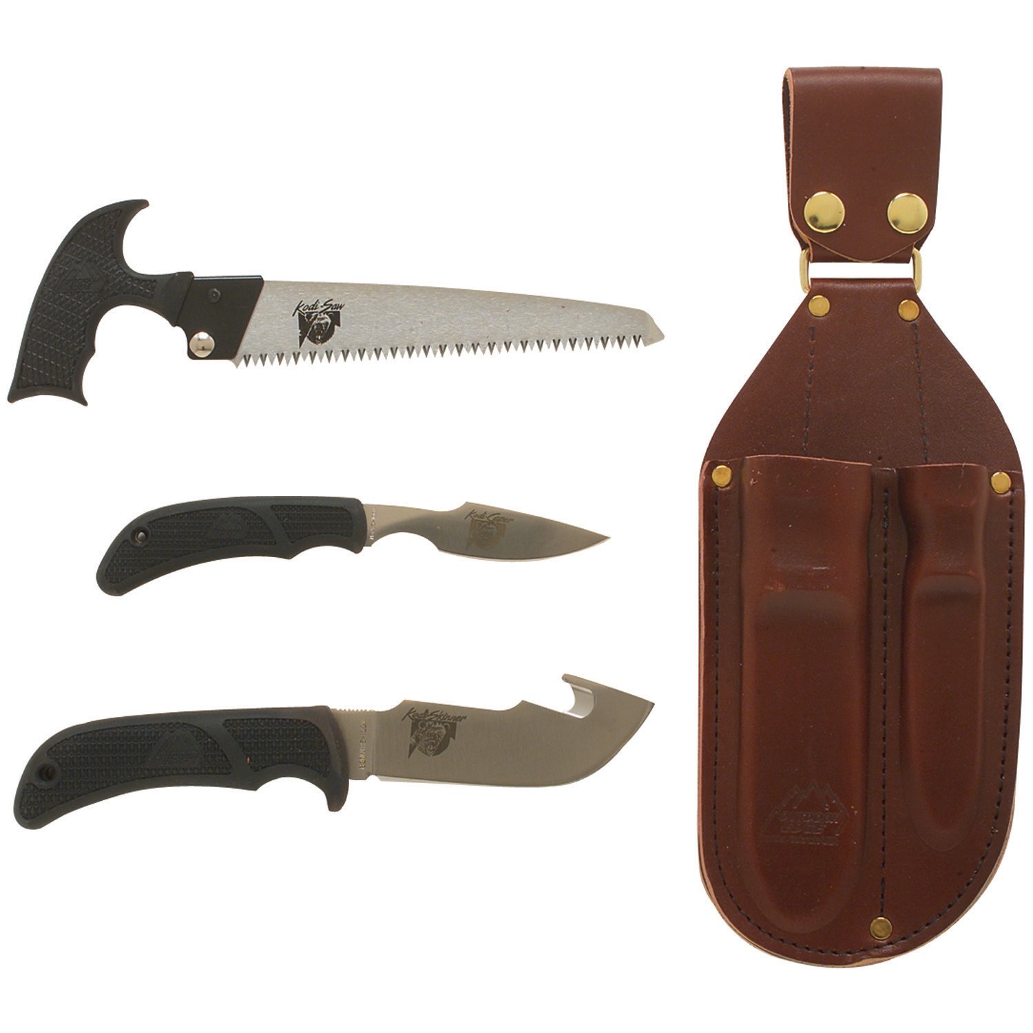 Outdoor Edge Kodi-Pak 3-Piece Fixed Knife-Saw Combo