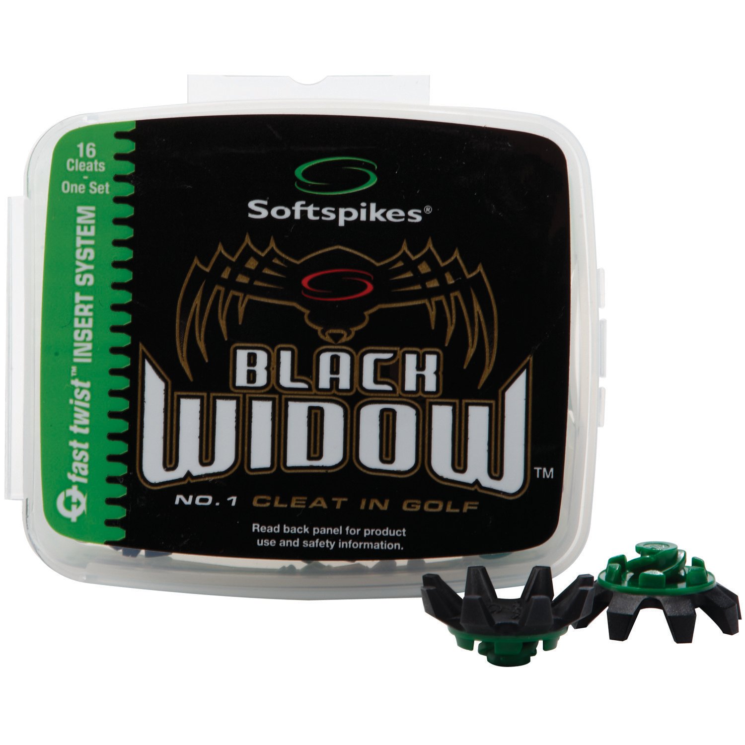 Softspikes Black Widow™ Fast-Twist Golf Cleats 16-Pack