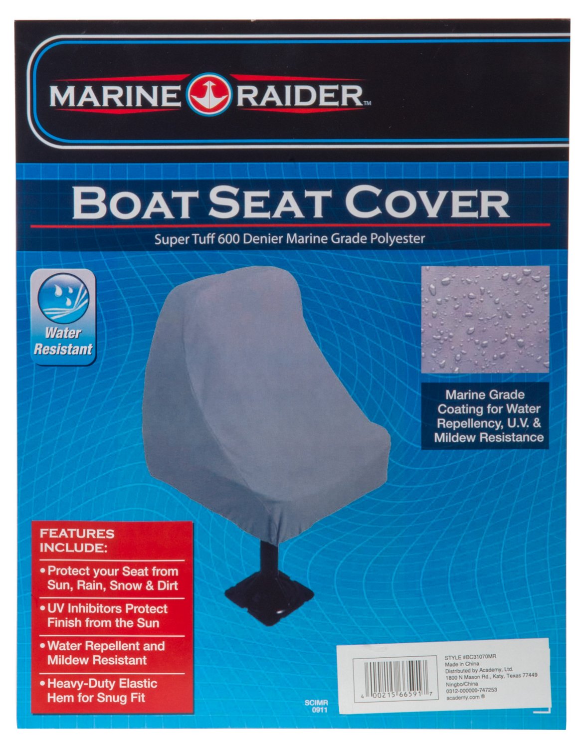 Marine Raider 600-Denier Boat Seat Cover