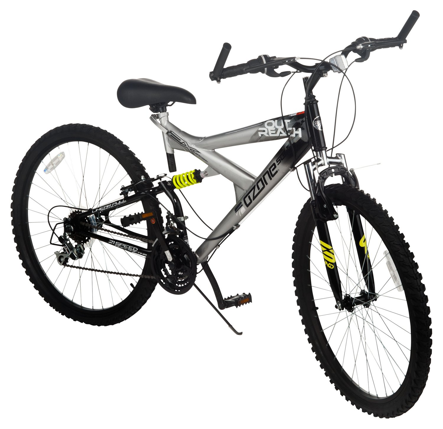 Ozone 500® Men's Outreach 26" 21-Speed Dual Suspension Bike thumbnail