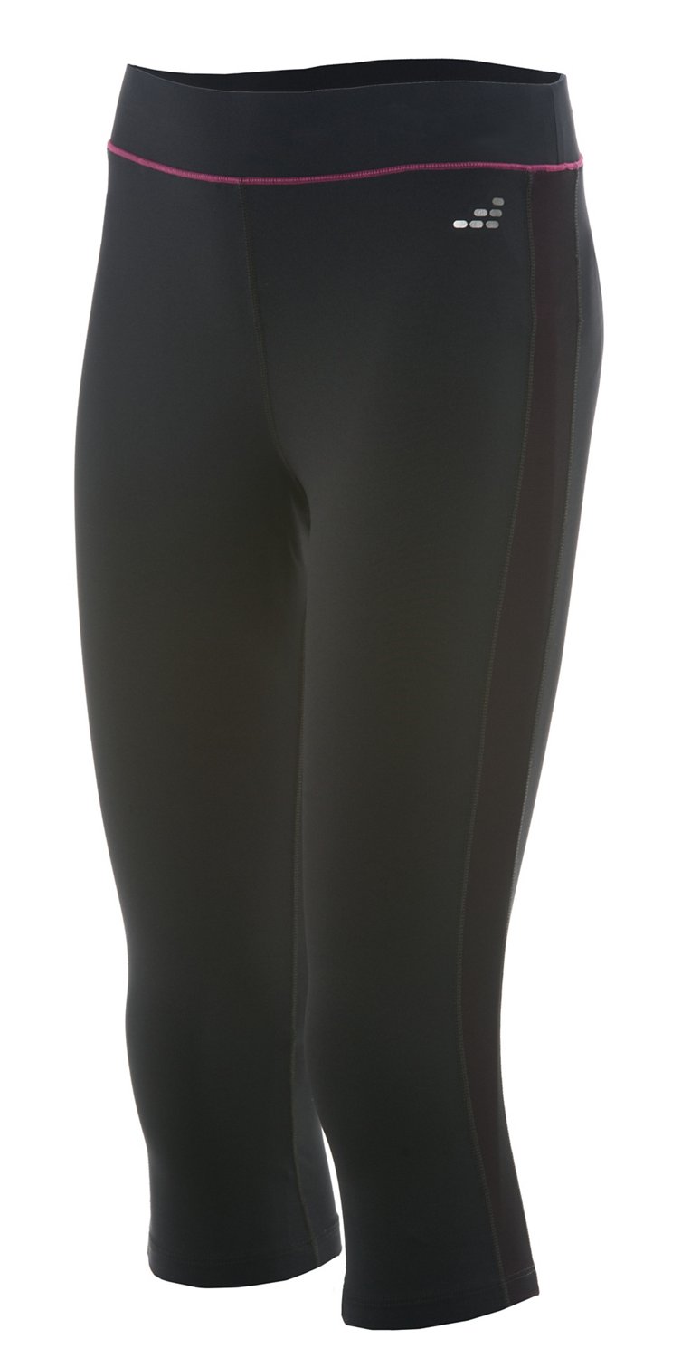BCG Women's Cross Training Mesh Panel Fitted Capri Pant