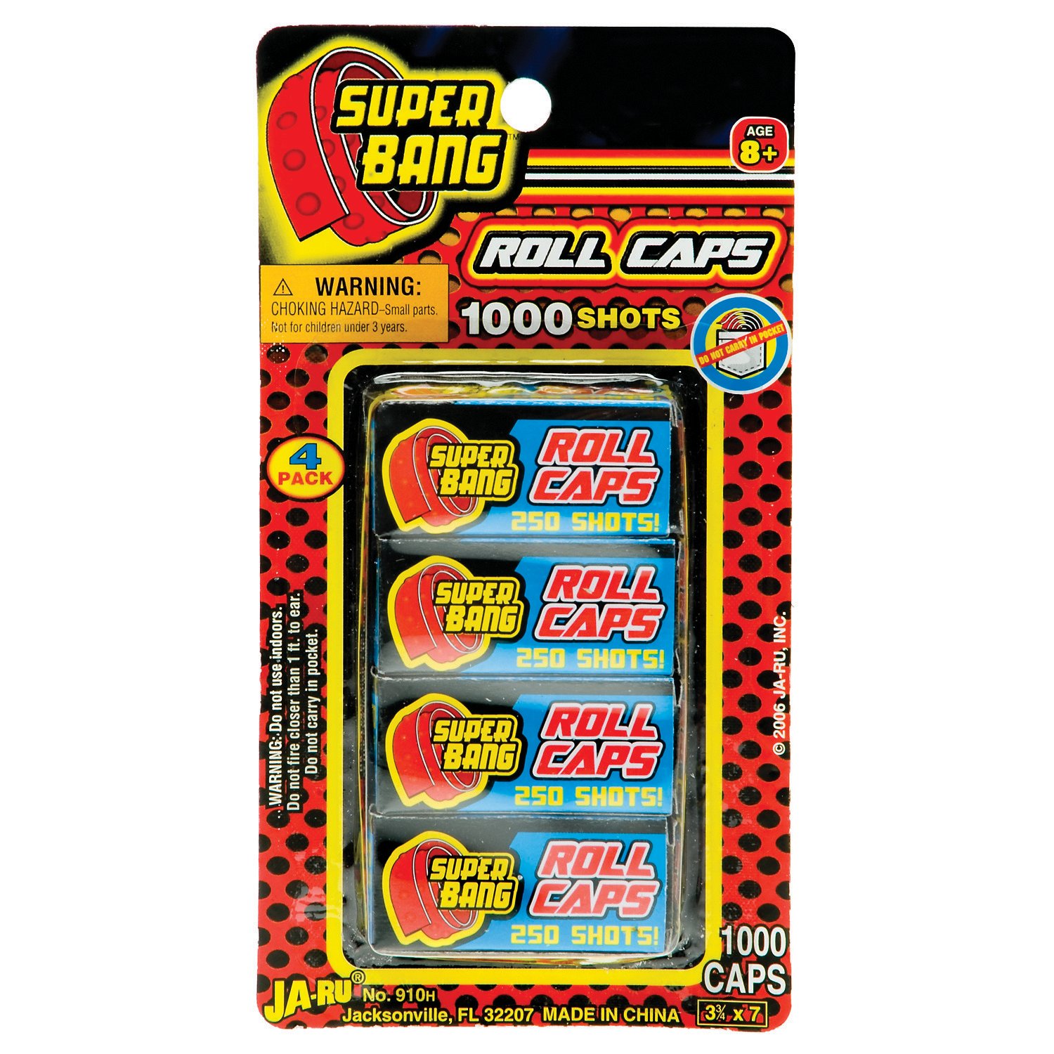 Parris Roll of Paper Caps 4-Pack