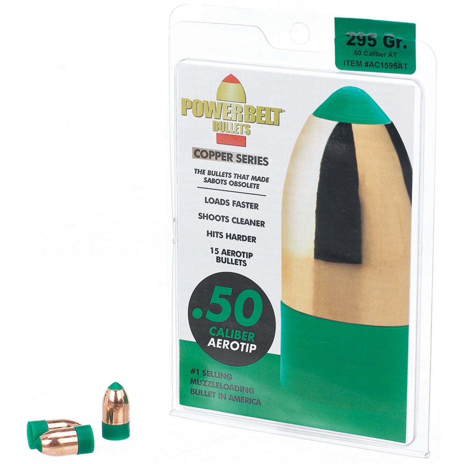 PowerBelt AeroTip™ Copper .50 Caliber 295-Grain Ammunition