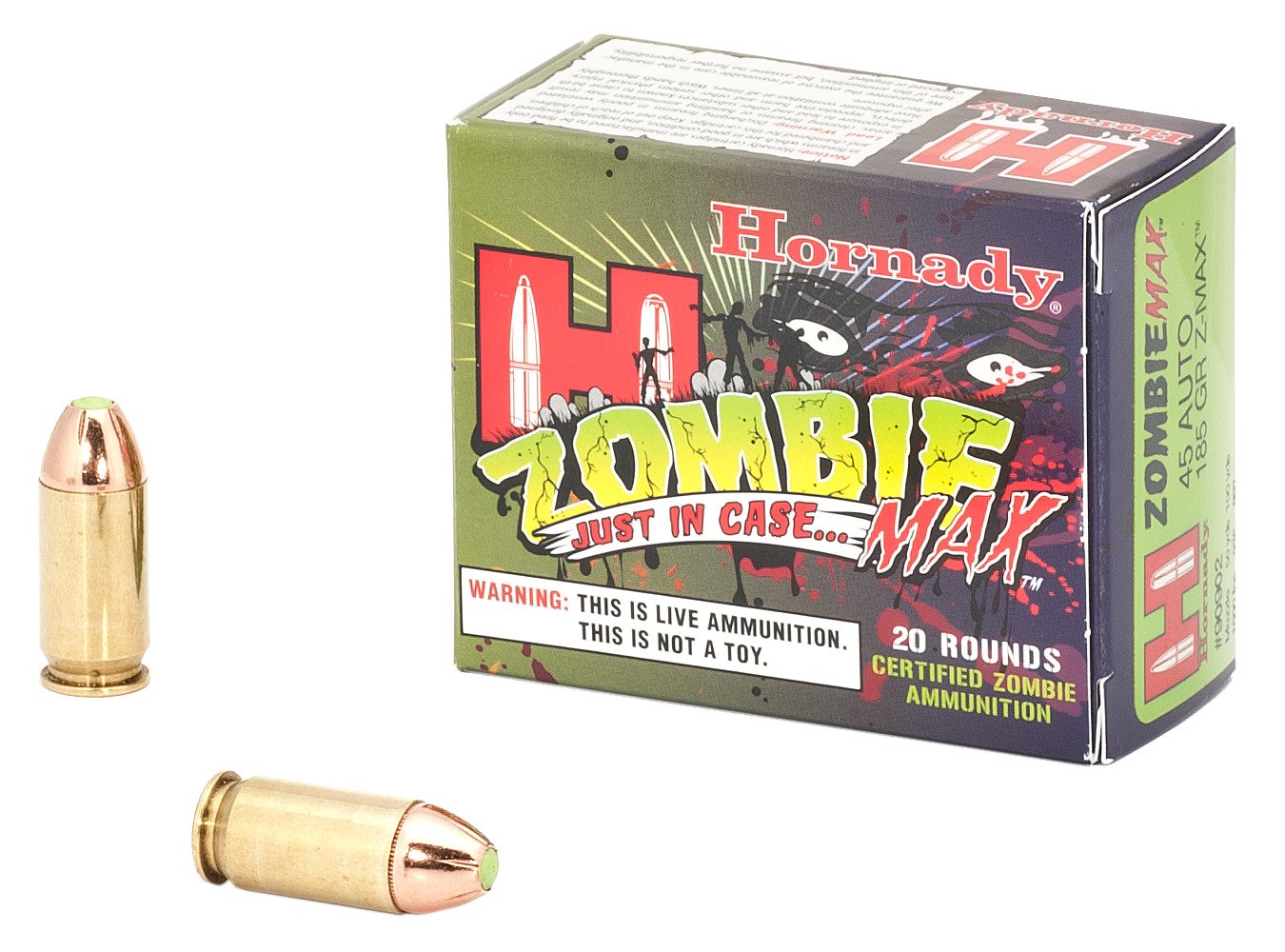 Hornady Zombie Max .45 Automatic 185-Grain Centerfire Ammunition