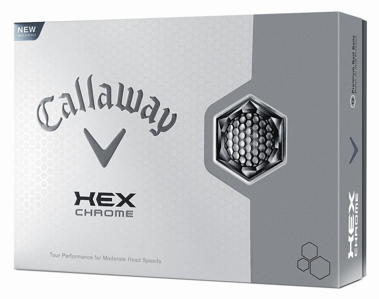 Callaway HEX Chrome Golf Balls 12-Pack