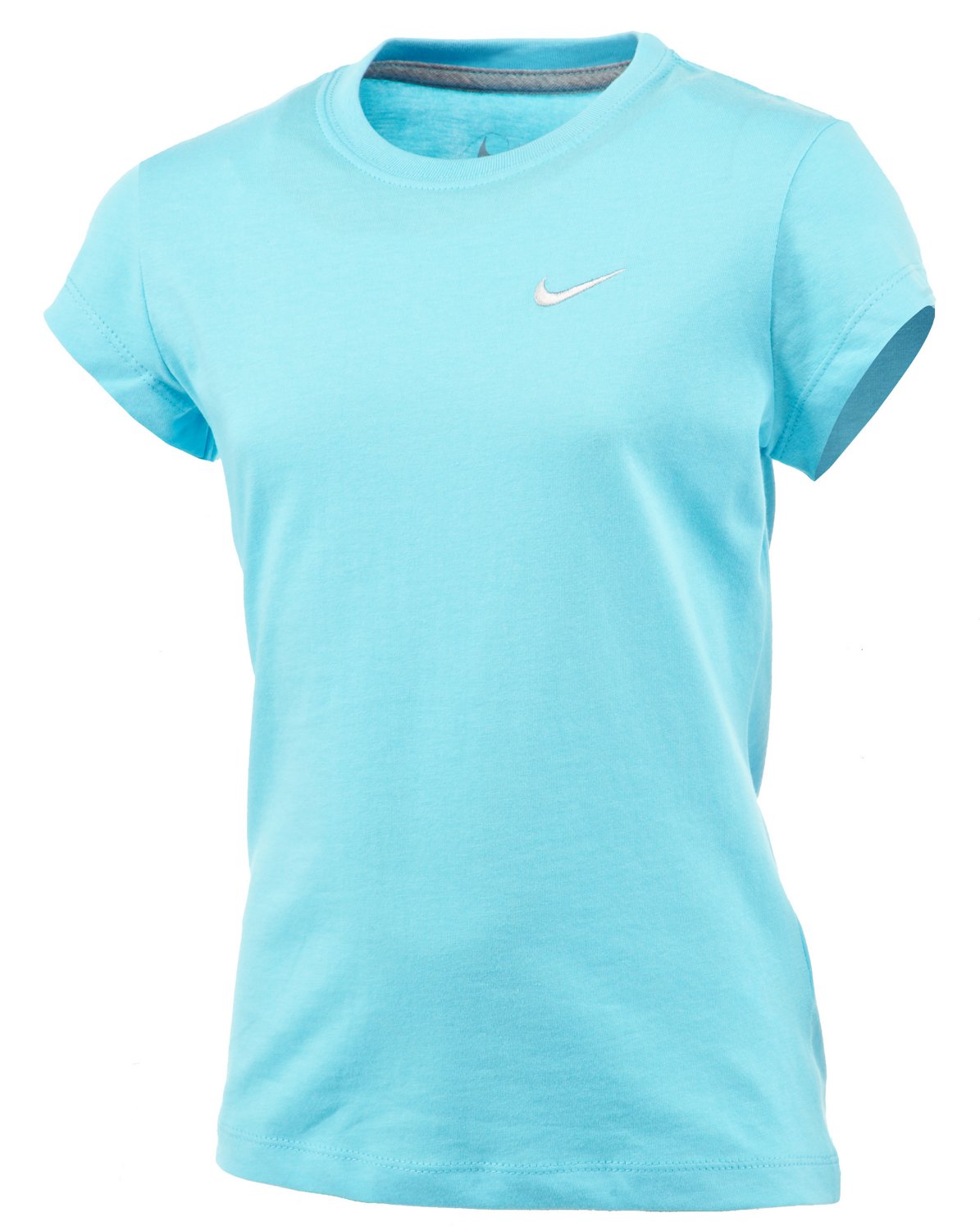 Nike Girls' Short Sleeve Solid Swoosh T-shirt