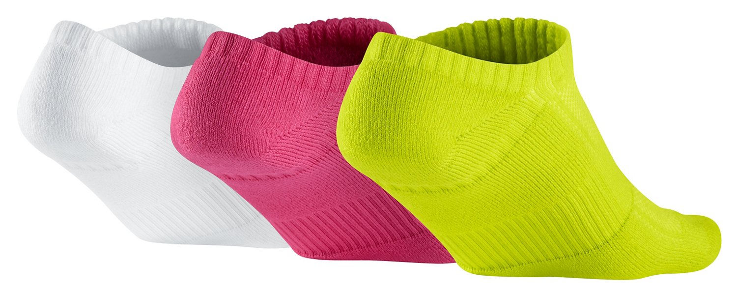 Nike Girls' Dri-FIT Cushion No-Show Socks 3-Pack thumbnail