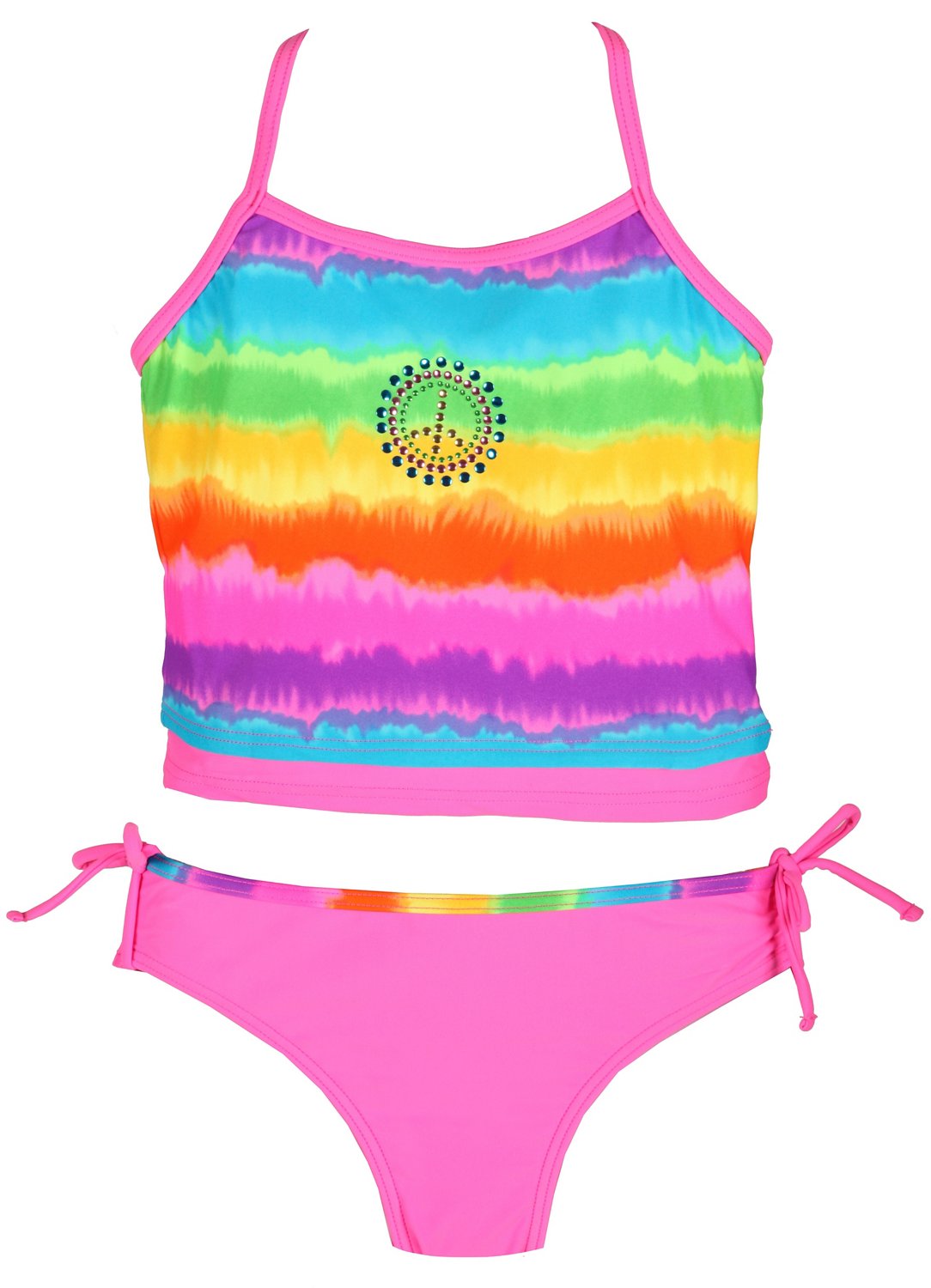 O'rageous® Girls' High Tied X-back Tankini thumbnail