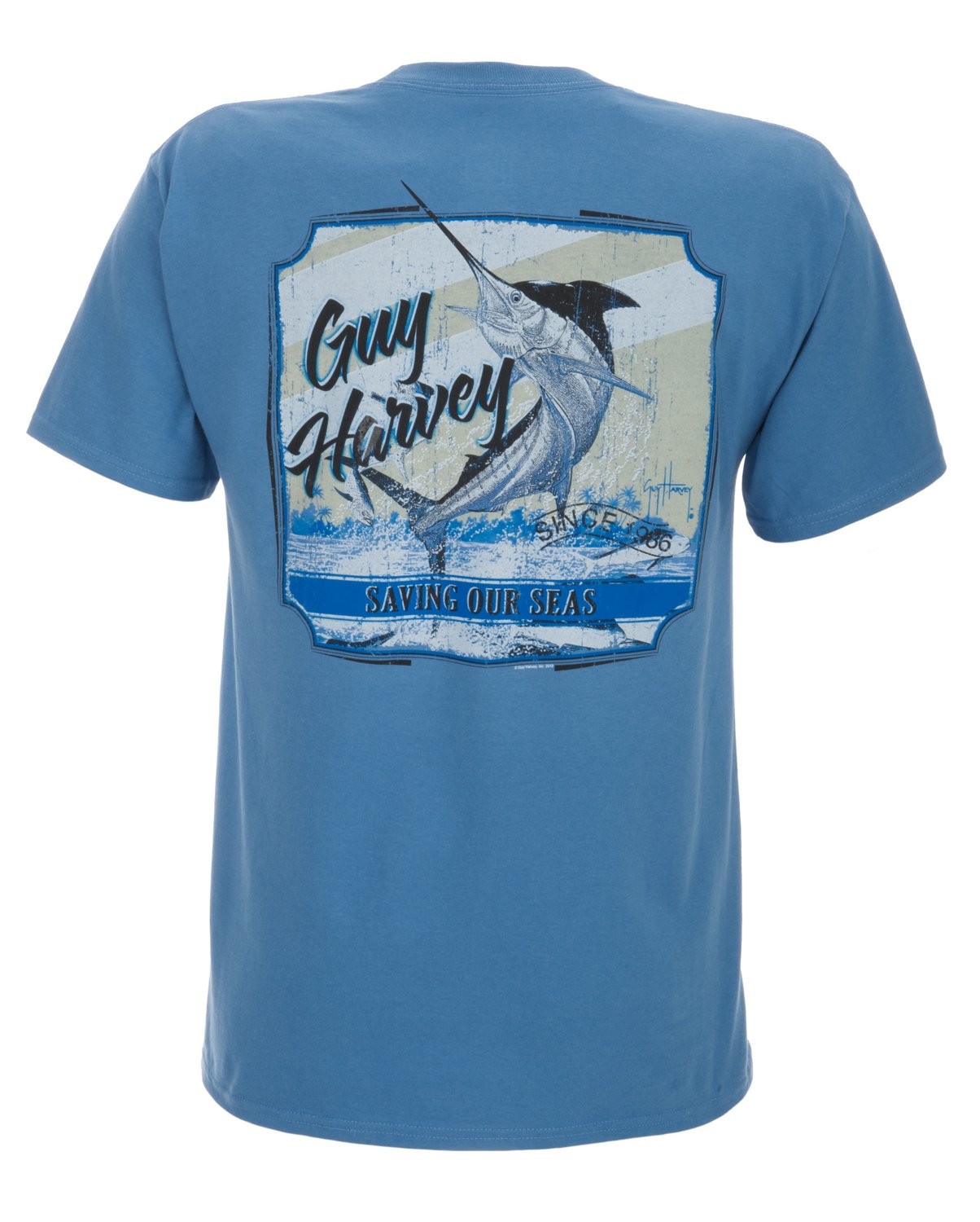 Guy Harvey Men's Classic Saving Our Seas Short Sleeve Pocket T-shirt