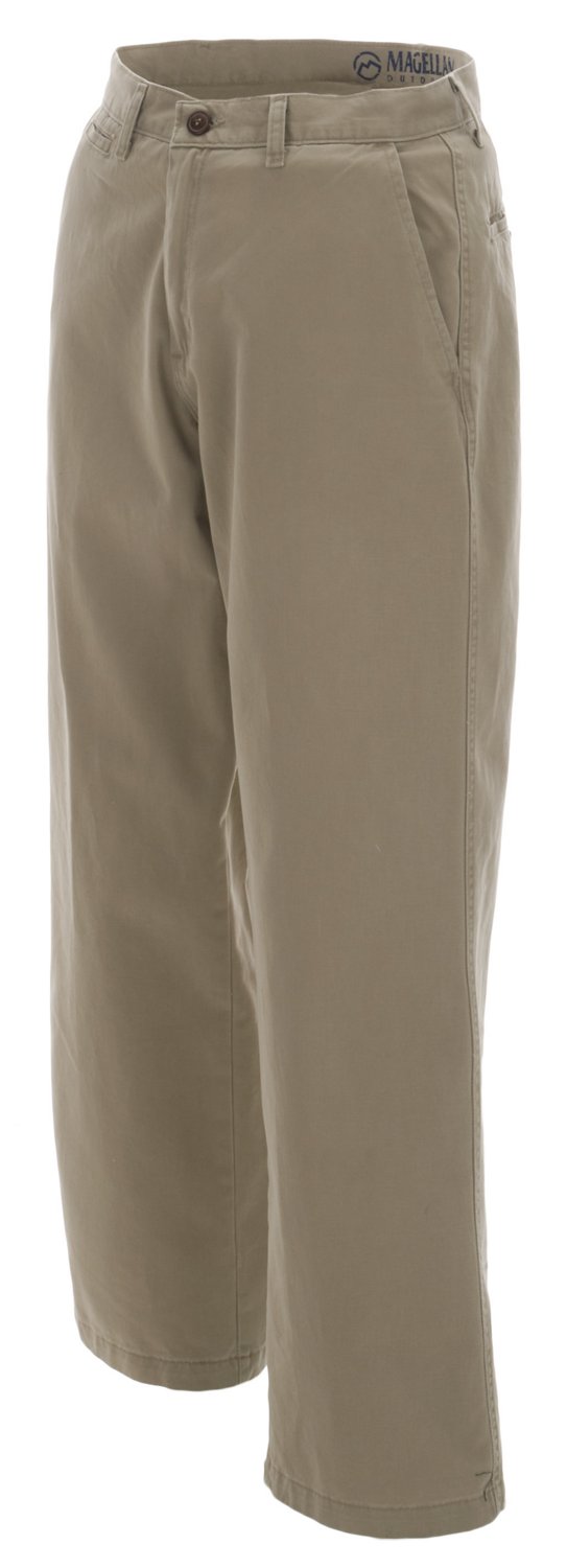 Magellan Outdoors Men's Twill Flat Front Pant