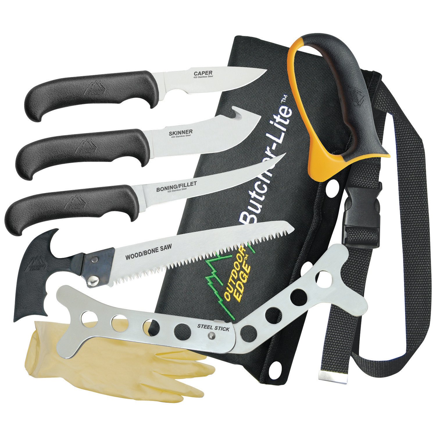 Outdoor Edge Butcher-Lite 8-Piece Field Butcher Kit
