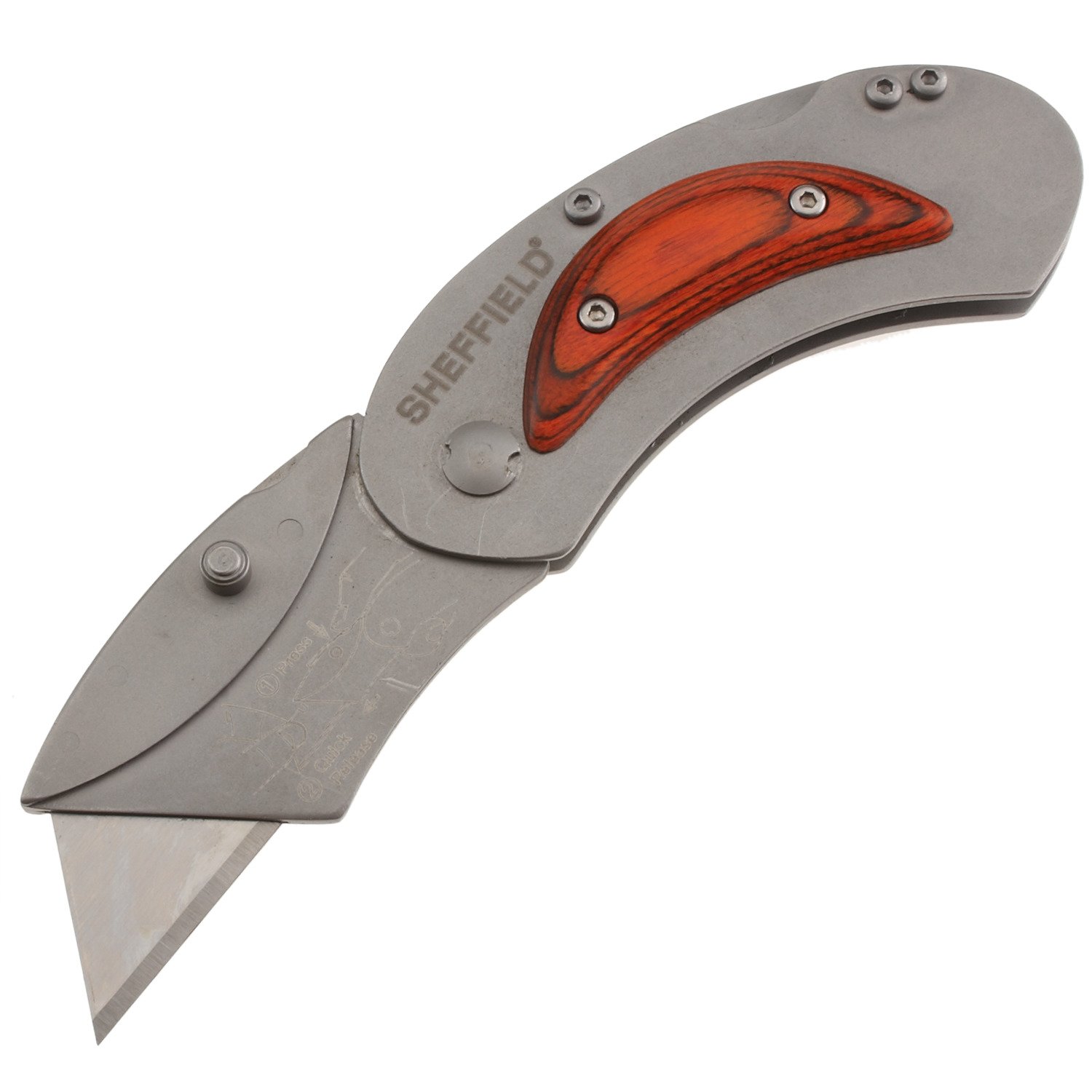 Sheffield Elliptic Folding Lockback Utility Knife thumbnail
