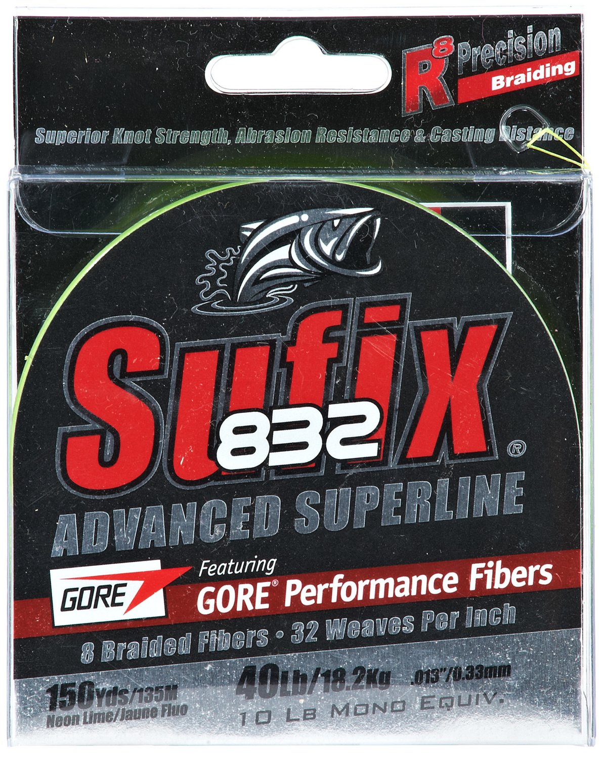 Sufix® 832 Advanced Superline® 40 lb. - 150 yards Braided Fishing Line