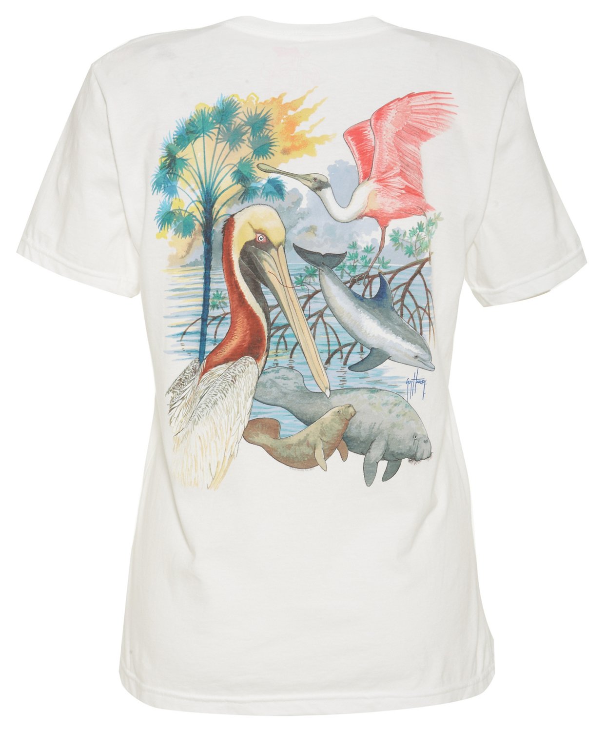 Guy Harvey Women's Gulf Mammals T-shirt