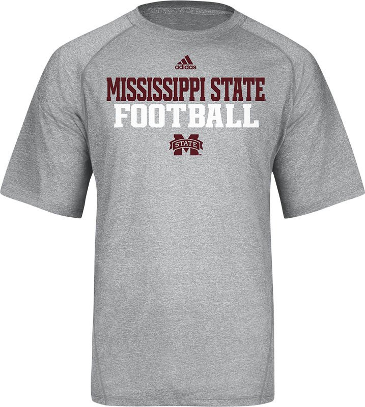 adidas Men's Mississippi State University Short Sleeve Climalite® T-shirt