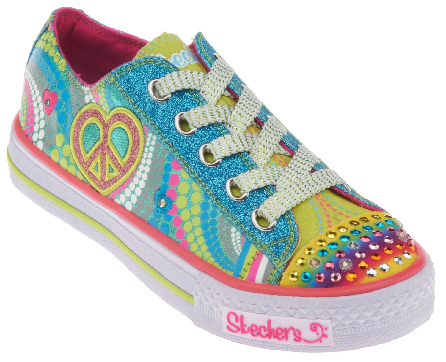 SKECHERS Girls' Heart Sparks Athletic Lifestyle Shoes thumbnail