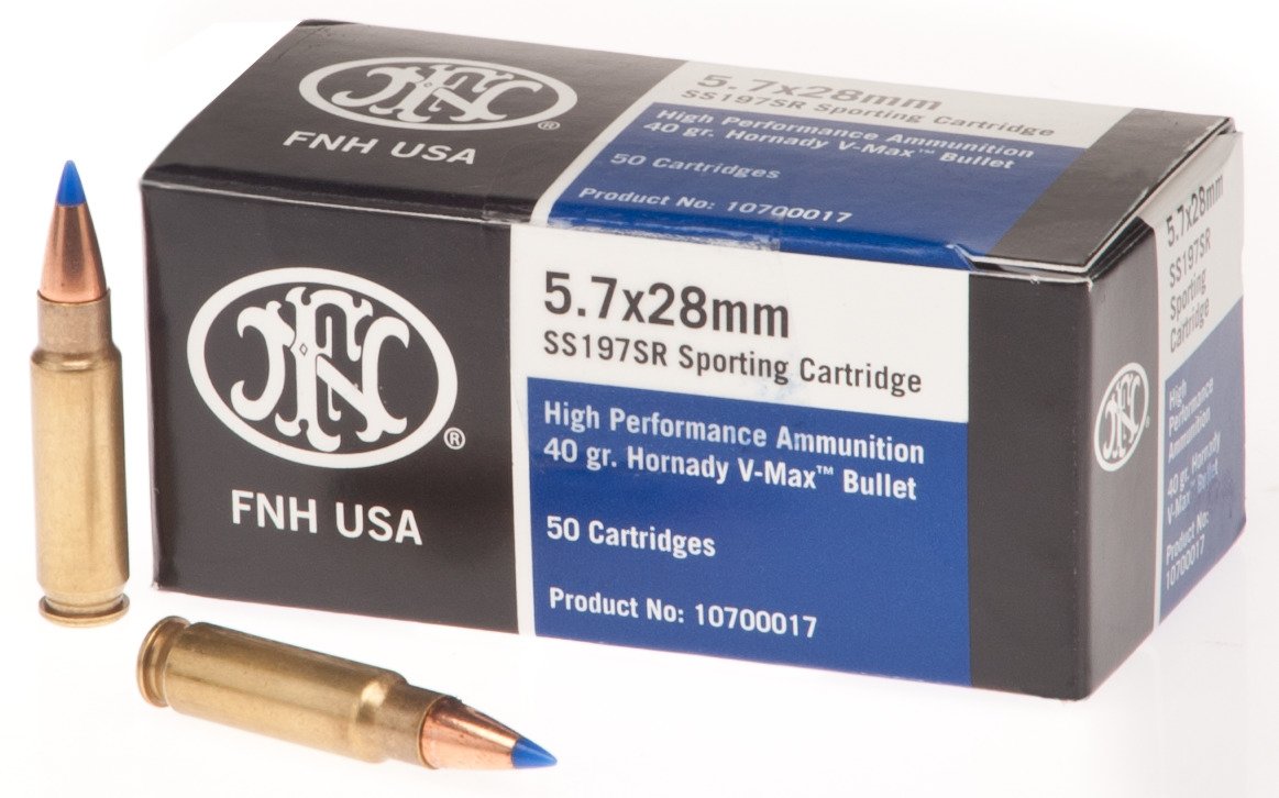 FN USA 5.7 x 28mm 40-Grain V-Max Cartridges