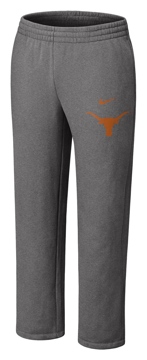 Nike Men's University of Texas Classic Fleece Open Hem Pant