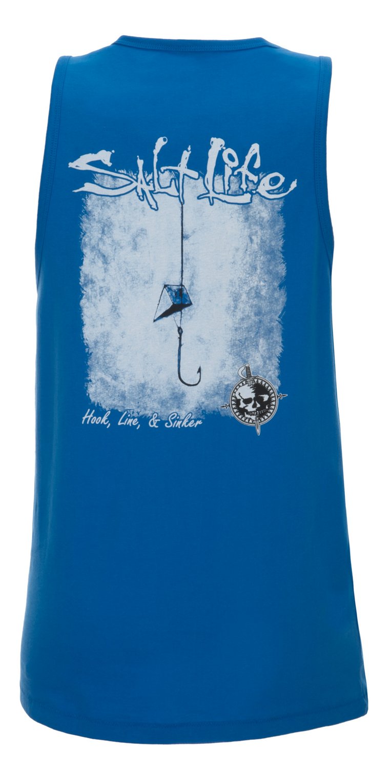 Salt Life Men's Hook Line and Sinker Tank Top