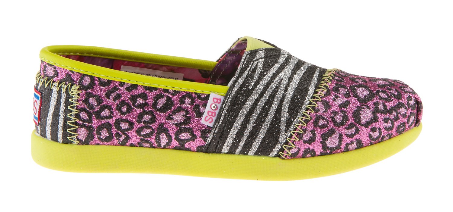 SKECHERS Girls' LIL BOBS World III Slip-On Shoes