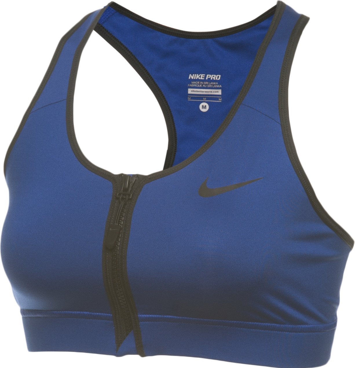 Nike Women's Pro Zip Front Sports Bra