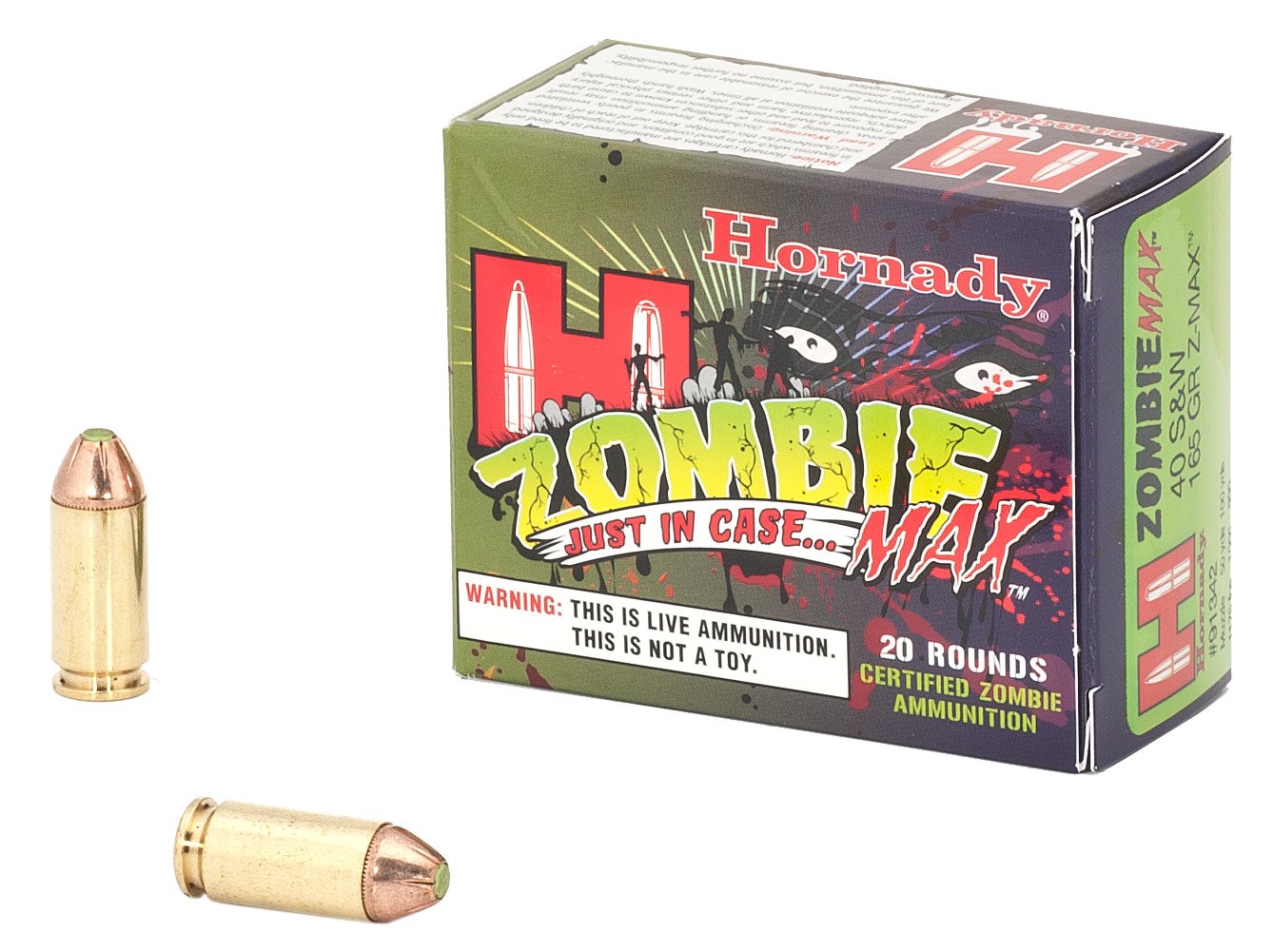 Hornady Zombie Max .40 S&W 165-Grain Centerfire Ammunition