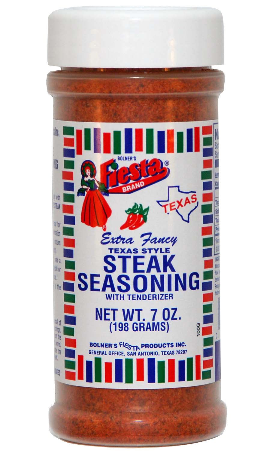 Bolner Fiesta 7 oz. Texas-Style Steak Seasoning