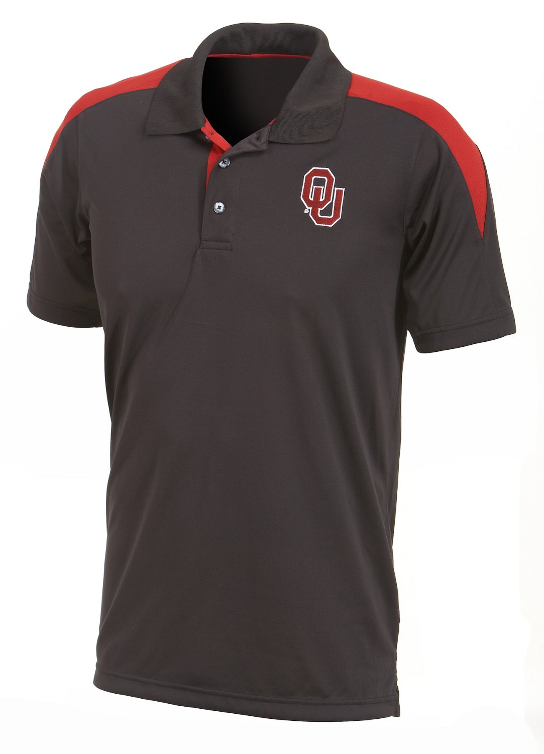 Majestic Men's University of Oklahoma Section 101 Blackout Polo