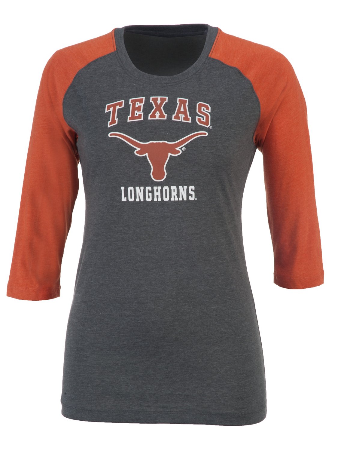 Colosseum Athletics Women's University of Texas Nimbus 3/4 Sleeve T-shirt