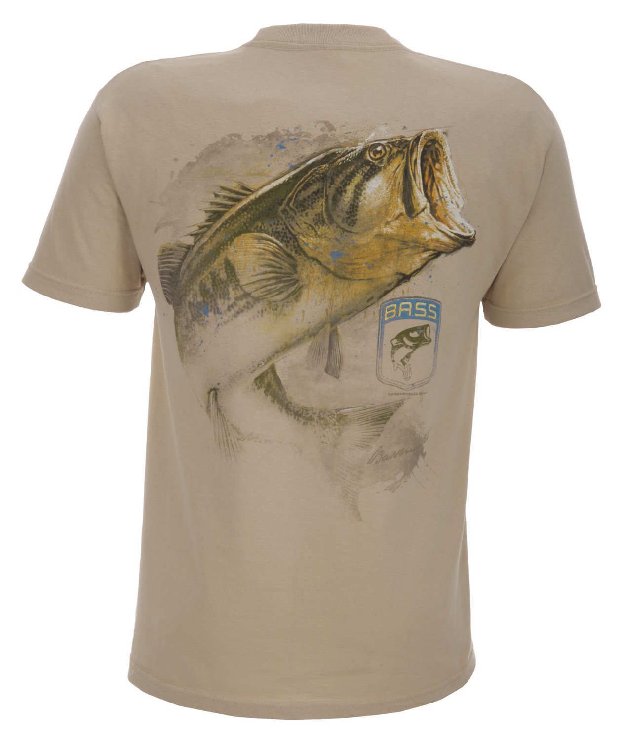 Club Red Men's Bassmaster Pencil Bass T-shirt