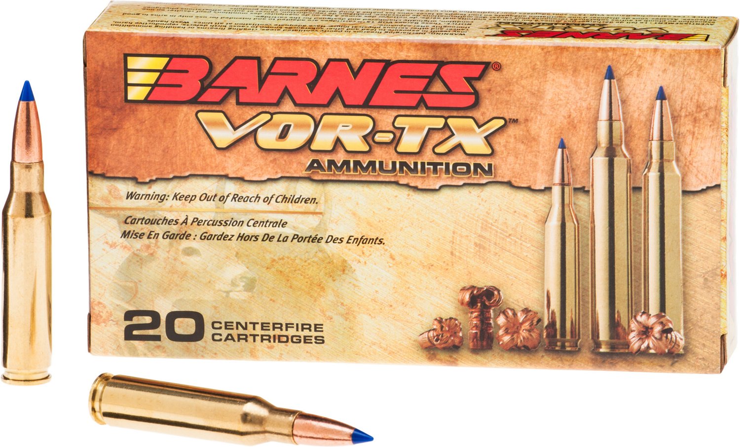 BARNES® VOR-TX 7mm-08 120-Grain Centerfire Rifle Ammunition