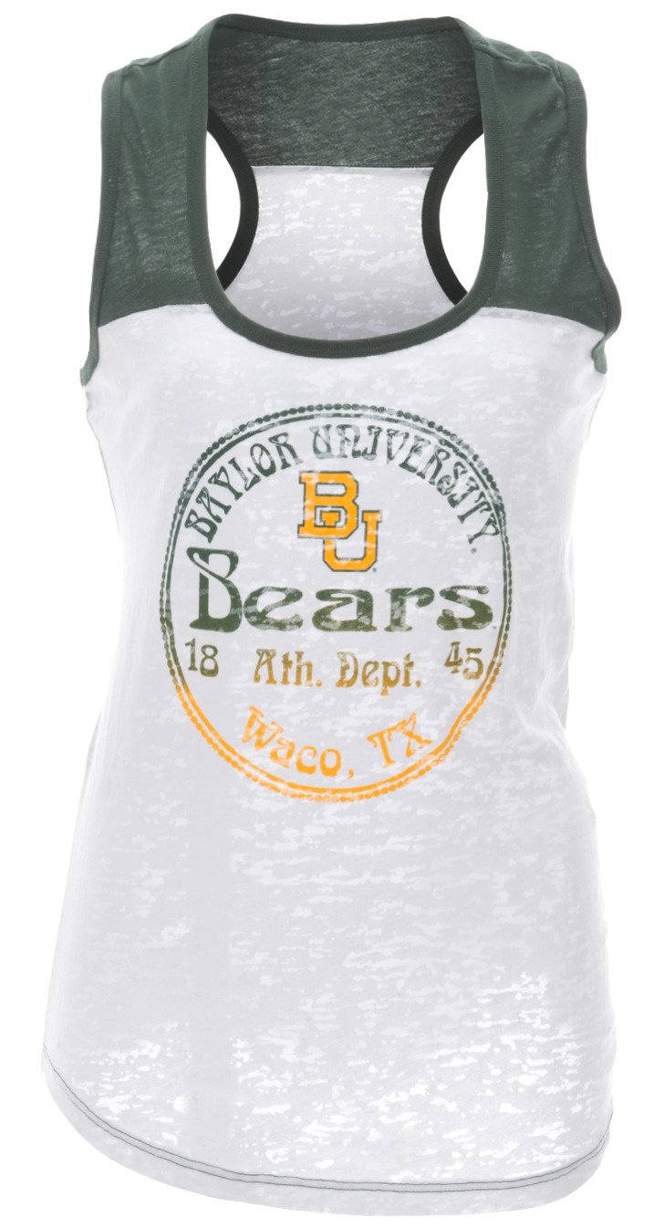 Blue 84 Juniors' Baylor University Burnout Raglan Tank Top