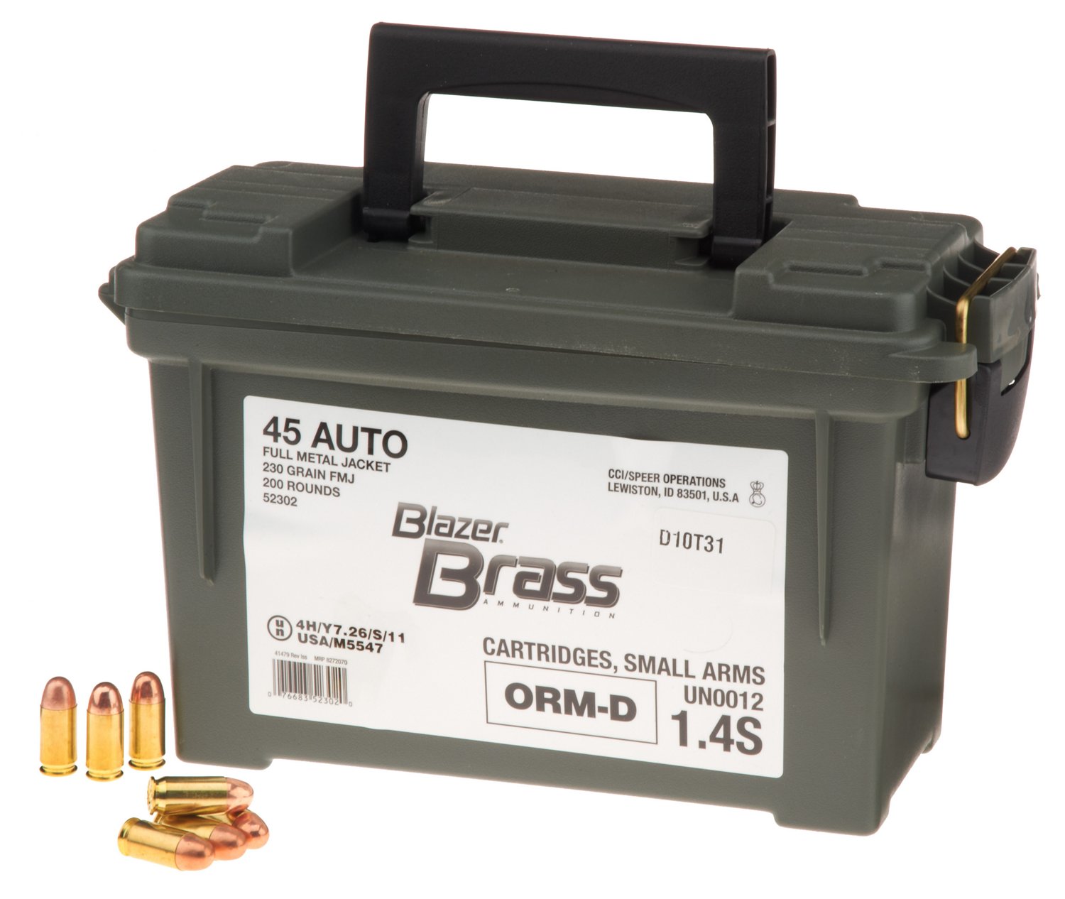 Blazer® Plano .45 ACP 230-Grain Centerfire Handgun Ammunition