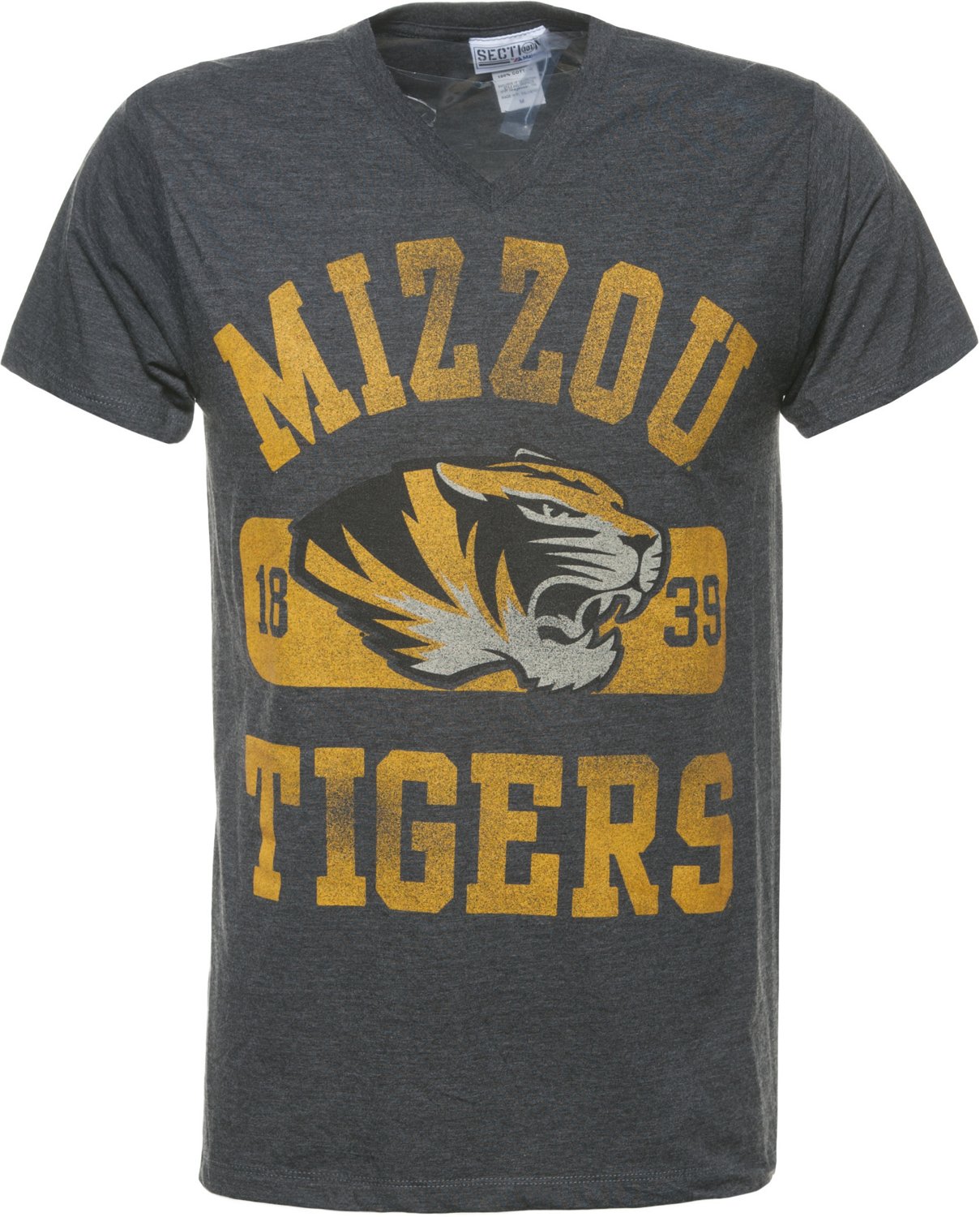 Majestic Adults' University of Missouri Section 101 Full Power T-shirt