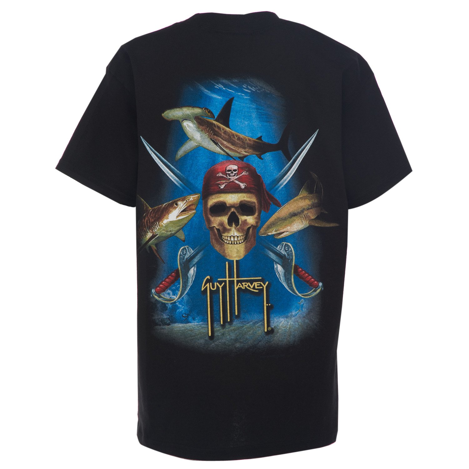 Guy Harvey Boys' Pirate Shark T-shirt