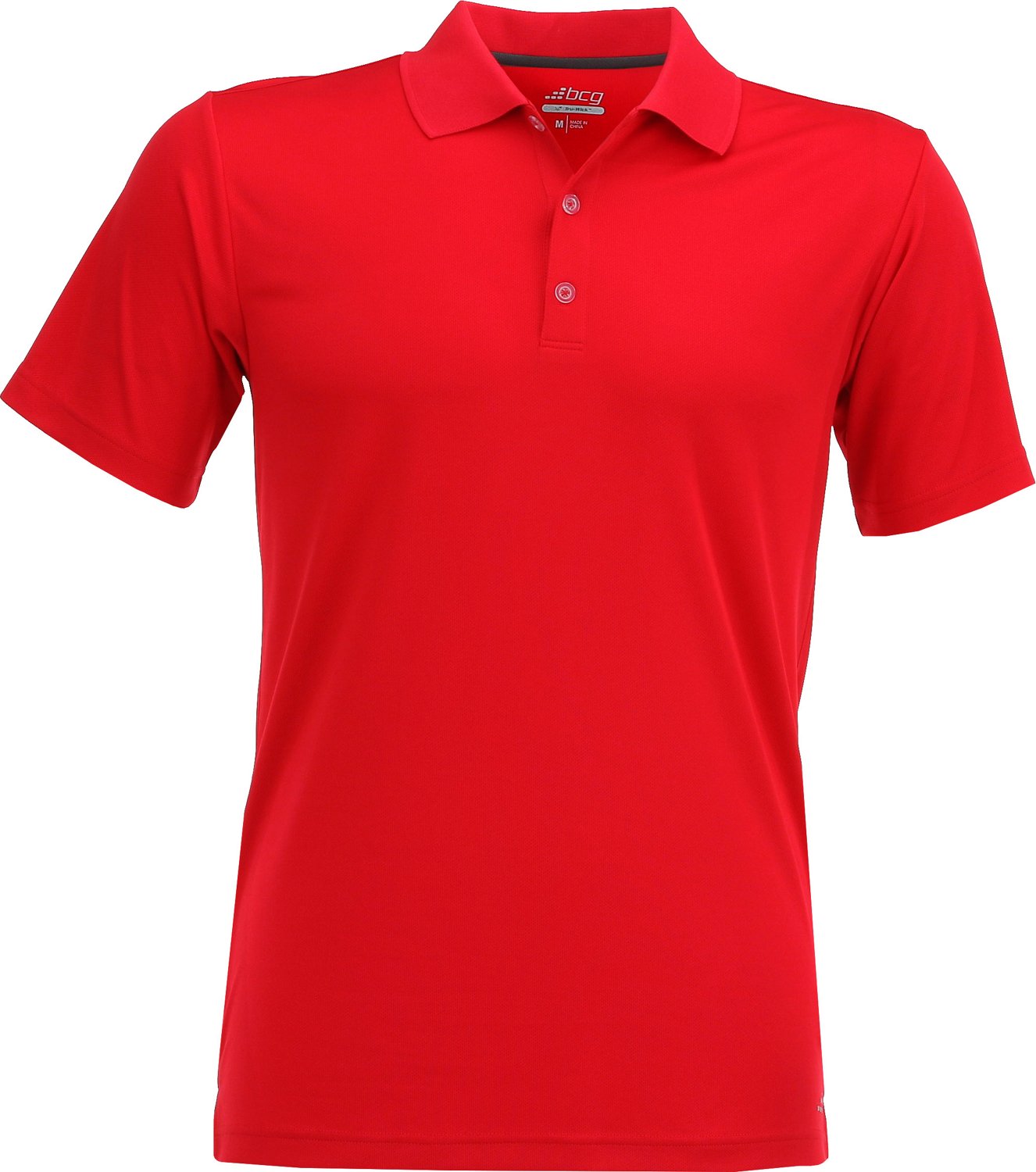 BCG Men's Short Sleeve Mesh Polo